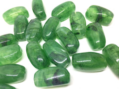 Green Beads, Jalapeno, 32mm rectangle Gemstone Beads, The Treasure Collection, acrylic beads, craft supplies, wire bangle jewelry making