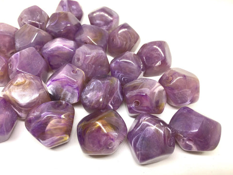 Purple Beads, Acrylic Beads, The Jet-Setter Collection, 22mm beads, Colorful beads, Multi-Color Beads, Gemstones, Chunky Beads