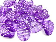 Light PURPLE Beads, oval 36mm Large colorful acrylic beads, bangle or jewelry making, Lavender Lilac beads, purple necklace, purple bracelet