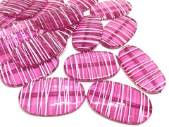 XL Dark Pink Painted 45mm beads, chunky jewelry, wire bangle, jewelry making, pink large Beads, magenta beads, large beads, pink necklace