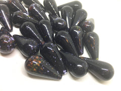 Black Cone 30mm Glass Lampwork Beads, Beads for Bangle Making or Jewelry Making, colorful beads, chunky beads, statement jewelry