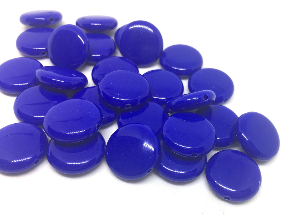 Royal Blue 14mm Round Beads in 9 colors, Rainbow beads, circle beads, geometric jewelry, kids jewelry, candy beads, acrylic beads, bracelet beads