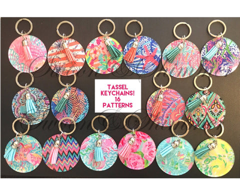 Acrylic Blanks, 2.5 Inch Circles with 1 Hole, tassel Keychain blanks, blank acrylics, circle keychains, monogram keychain, monogram gifts