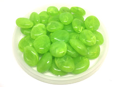 Key Lime Green Beads, The Princess Collection, 25mm Beads, big acrylic beads, bracelet necklace earrings, jewelry making, green jewelry