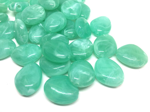 Mint Green Beads, The Princess Collection, 25mm Beads, big acrylic beads, bracelet necklace earrings, jewelry making, green jewelry, mint