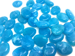 Caribbean Blue Beads, The Princess Collection, 25mm Beads, big acrylic beads, bracelet necklace earrings, jewelry making, aqua blue jewelry