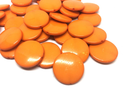 Orange round beads, orangle circular beads, Bangle Making, Jewelry Making, 27mm Circle Beads, orange Jewelry, florida beads, florida jewelry