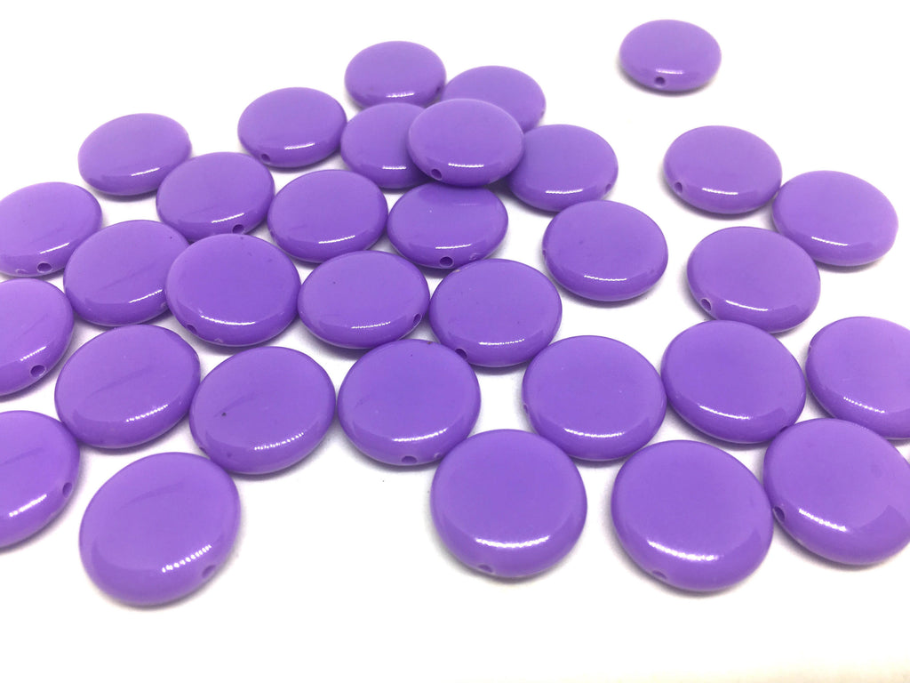 Purple 14mm Round Beads in 9 colors, Rainbow beads, circle beads, geometric jewelry, kids jewelry, candy beads, acrylic beads, bracelet bead