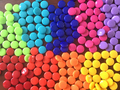 Yellow 14mm Round Beads in 9 colors, Rainbow beads, circle beads, geometric jewelry, kids jewelry, candy beads, acrylic beads, bracelet