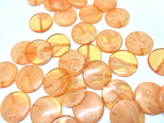 Orange round beads, light orange circular beads, Creamy Beads, Bangle Making, Jewelry Making, 27mm Circle Beads, orange Jewelry, orange brac