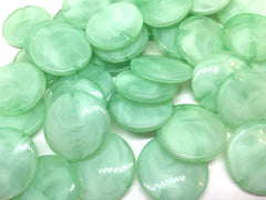 Mint Green round beads, light green beads, green beads, Bangle Making, Jewelry Making, 27mm Beads, mint Jewelry necklace, green jewelry