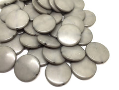 Gray round beads, gray circular beads, Bangle Making, Jewelry Making, 27mm Circle Beads, gray Jewelry, gray beads, gray bangle