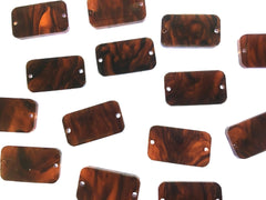 Tortoise Shell Acrylic Blanks Cutout with 2 Holes, earring bead jewelry making, tortoise jewelry, tortoise shell rectangle bangle earrings