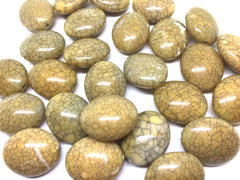 Champagne Oval Dinosaur Egg Beads, 24mm Beads, big acrylic beads, bracelet, necklace, acrylic bangle beads, champagne jewelry, crackle