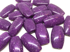Speckled Purple Tube Beads, large acrylic tube beads, purple jewelry bangle, wire bangle, jewelry making, dark purple jewelry, wire bracelet