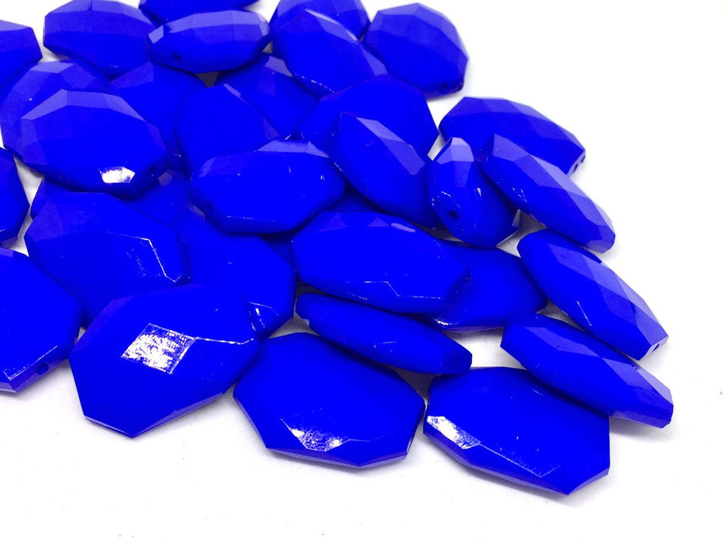 Royal Blue faceted beads, blue beads, Bangle Making, Jewelry Making, 27mm Beads, blue necklace, royal blue jewelry, royal blue bangle