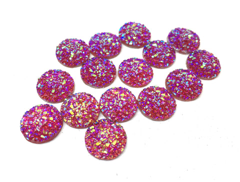 12mm Druzy Cabochons, RED SPARKLE, jewelry making kit, earring set, diy jewelry, druzy studs, 12mm Druzy, cabochon, stud earrings RED