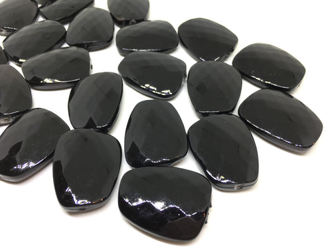 Black Beads, The Cruise Collection, 31mm Beads, big acrylic beads, bracelet necklace, acrylic bangle beads, black jewelry black bracelet