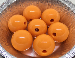 Orange 20mm round beads, gumball beads, bubblegum beads, chunky beads, 20mm orange beads, orange necklace, orange jewelry, chunky necklace
