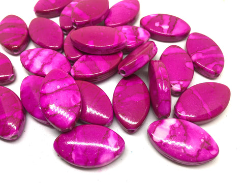 Pink Beads, Magenta Painted Beads, 25mm Beads, big acrylic beads, bracelet, necklace, acrylic bangle beads, pink jewelry, pink bracelet