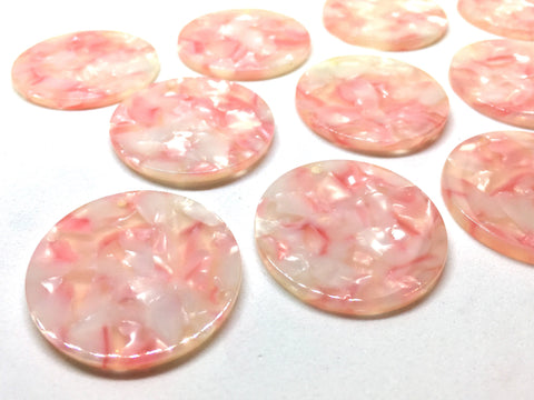 Cotton Candy Marble Acrylic Blanks Cutout, Circle blanks, earring bead jewelry making, 30mm circle jewelry, 1 Hole circle bangle single hole