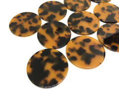 Tortoise Shell Acrylic Blanks Cutout, Circle blanks, earring pendant jewelry making, 35mm circle jewelry, 1 Hole circle bangle, jewelry