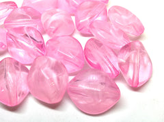 Blush Pink Beads, pink Beads, Acrylic Beads, 31mm beads, Colorful beads, pink jewelry, pink Gemstones, Chunky Beads, light pink oval beads