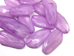 Large LAVENDER Gem Stone Beads, SUNSET Collection, Acrylic faux stained glass jewelry Making, Necklaces, Bracelets or Earrings, purple beads