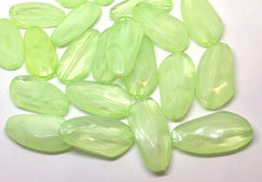 Large WINTER MINT Green Gem Stone Beads, SUNSET Collection, Acrylic faux stained glass jewelry Making, Necklaces, Bracelets or Earrings,