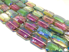 28mm Glass Crystal in RAINBOW, faceted crystals for jewelry creation, bangle making beads, rainbow crystals, rainbow beads, glass beads
