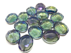 28mm Glass Crystal in MERMAID, faceted crystals for jewelry creation, bangle making beads, purple crystals, purple beads, glass bead