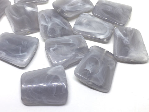 Gray 33mm big acrylic beads, Omni Collection, chunky necklace, gray beads, wire bangles, jewelry making, bangle bracelets, gray jewelry