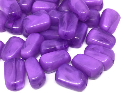 Creamy Purple 21mm Beads, geometric acrylic beads, bracelet necklace earrings, jewelry making, acrylic bangle beads, deep purple beads