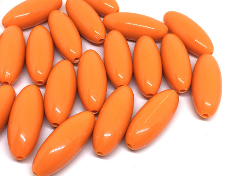 Orange Beads, The POD Collection, 31mm Beads, big acrylic beads, bracelet, necklace, acrylic bangle beads, orange jewelry necklace bangle