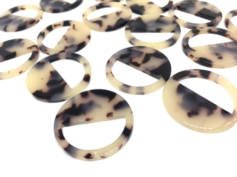 Blonde Tortoise Shell Acrylic Blanks Cutout, Circle blanks, earring bead jewelry making, 30mm circle jewelry, 1 Hole circle bangle single