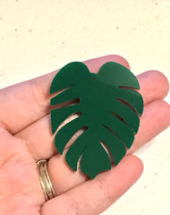Palm Leaf Acrylic Earring Blanks, acrylic blanks, palm tree leaves jewelry, resin earrings, lucite earring blanks, green palm leaf earrings
