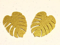 Palm Leaf Acrylic Earring Blanks, acrylic blanks, palm tree leaves jewelry, resin earrings, lucite earring blanks, gold palm leaf earrings