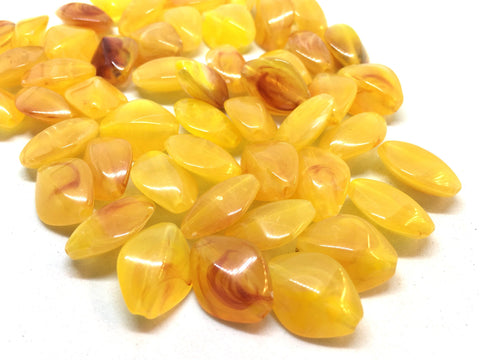 Marigold beads, The Joy Collection, Bangle Making, Jewelry Making, 17mm Polygon beads, statement necklace, yellow acrylic beads, orange