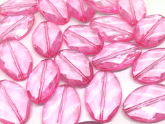 Oval 31mm BLUSH PINK Slab Nugget Beads, Beads for Bangle Making Jewelry Making, pink translucent beads, pink jewelry, pink bracelet