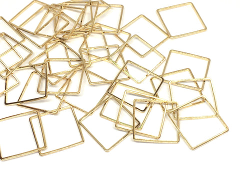 20mm Gold Metal triangles, 28mm bracelet necklace earrings, jewelry making, geometric earrings, minimalist blanks, simple triangle jewelry