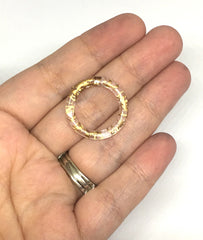25mm Gold swirl circles, bracelet necklace earrings, jewelry making, geometric earrings, minimalist blanks, simple gold jewelry, round beads
