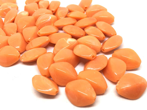 Orange Creamsicle beads, The Joy Collection, Bangle Making, Jewelry Making, 17mm Polygon beads, statement necklace, orange acrylic beads