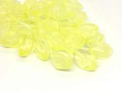 Yellow Translucent Beads, 20mm Beads, Balmy Collection, Oval Beads, Bangle Beads, Bracelet Beads, necklace beads, yellow bangle jewelry