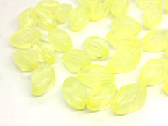 Yellow Translucent Beads, 20mm Beads, Balmy Collection, Oval Beads, Bangle Beads, Bracelet Beads, necklace beads, yellow bangle jewelry
