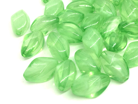 Green Translucent Beads, 20mm Beads, Balmy Collection, Oval Beads, Bangle Beads, Bracelet Beads, necklace beads, green bangle jewelry