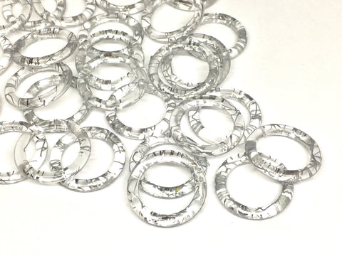 25mm silver swirl circles, bracelet necklace earrings, jewelry making, geometric earrings, minimalist blanks, simple silver jewelry, round