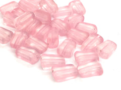 Blush Pink FROSTED 21mm Beads, geometric acrylic beads, bracelet necklace earrings, jewelry making, acrylic bangle beads, pink beads