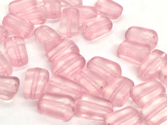 Blush Pink FROSTED 21mm Beads, geometric acrylic beads, bracelet necklace earrings, jewelry making, acrylic bangle beads, pink beads