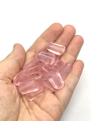 Blush Pink FROSTED 21mm Beads, geometric acrylic beads, bracelet necklace earrings, jewelry making, acrylic bangle beads, pink beads