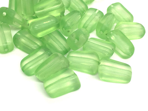 Green Apple FROSTED 21mm Beads, geometric acrylic beads, bracelet necklace earrings, jewelry making, acrylic bangle beads, green beads